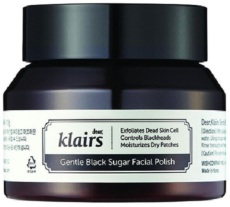dear, klairs Gentle Black Sugar Facial Polish (110g)