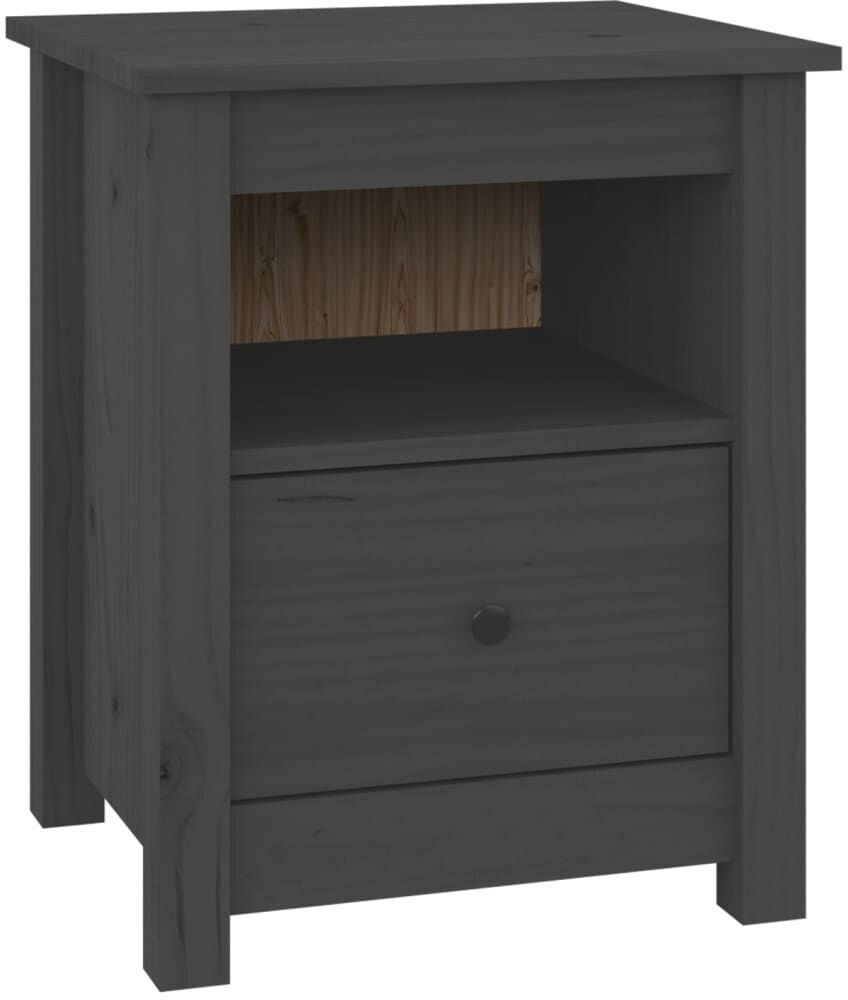 vidaXL Bedside table solid pine wood 40x49cm (813713)