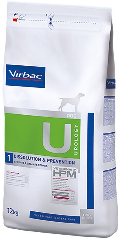 Virbac Veterinary HPM Urology 1 Dissolution & Prevention croquettes pour chien (12 kg)