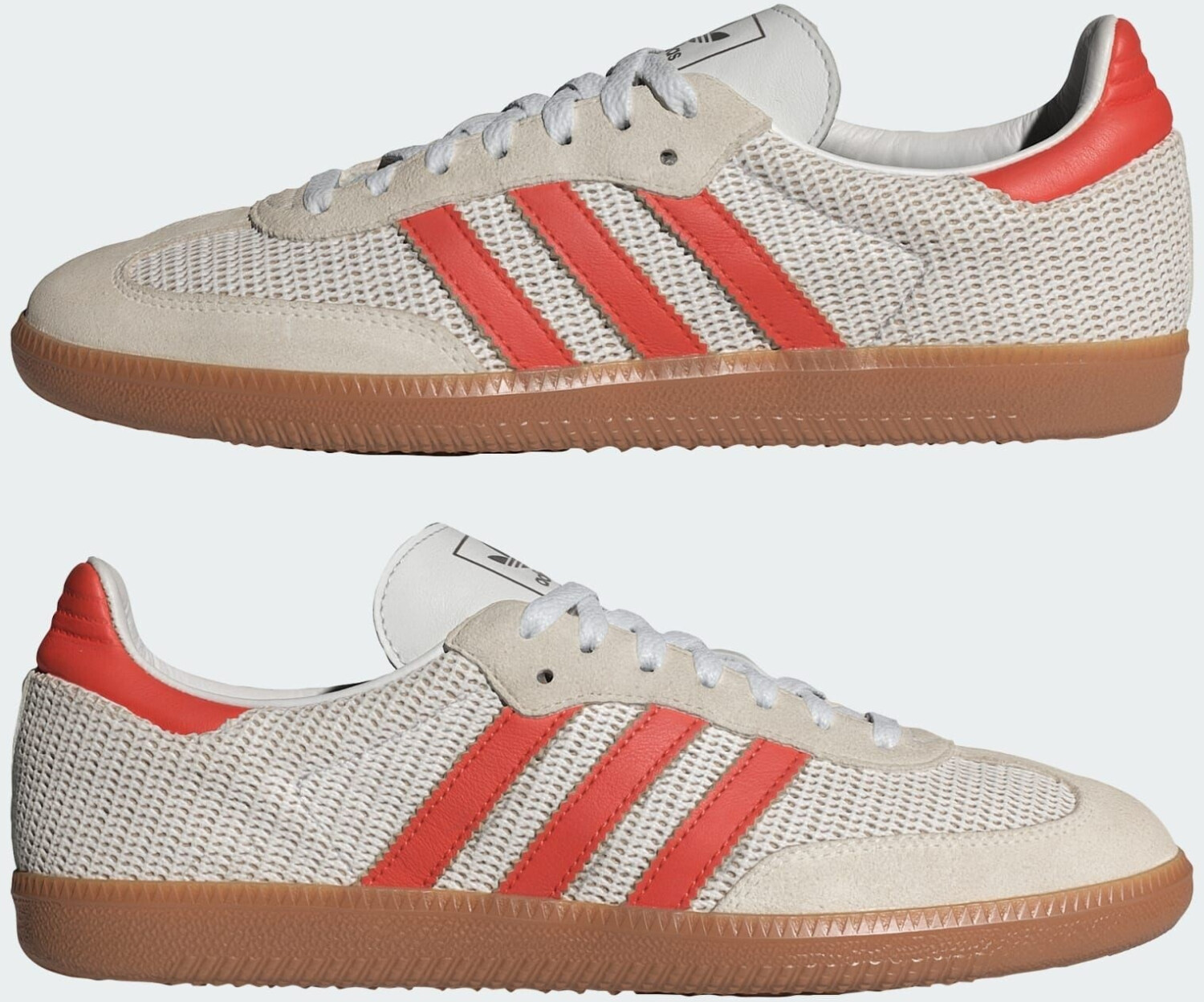 Adidas Samba OG crystal white/preloved red/gum m2