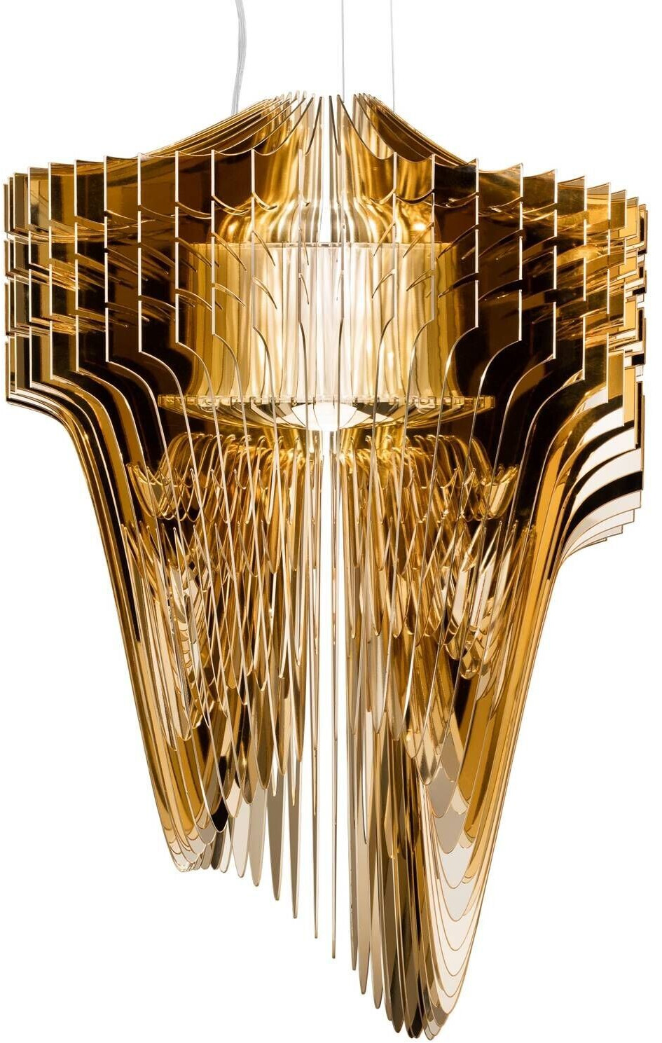 Slamp Aria S hanging lamp, gold Ø 50 cm
