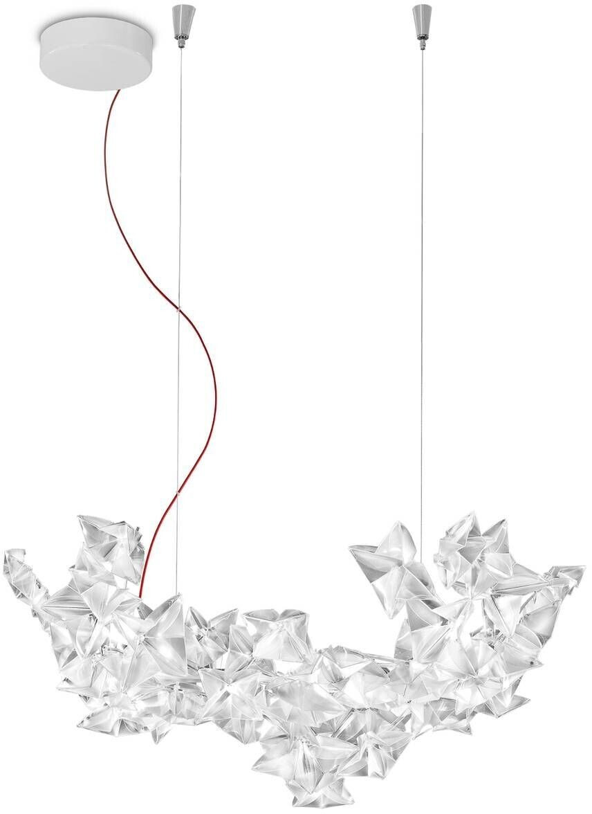 Slamp Hanami Suspension hanging lamp 35x25x53 cm red cable