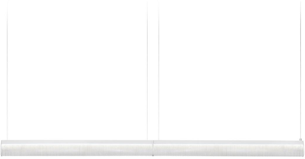 Slamp LED hanging lamp Modula Double 192x5.5 cm crystal,/grey