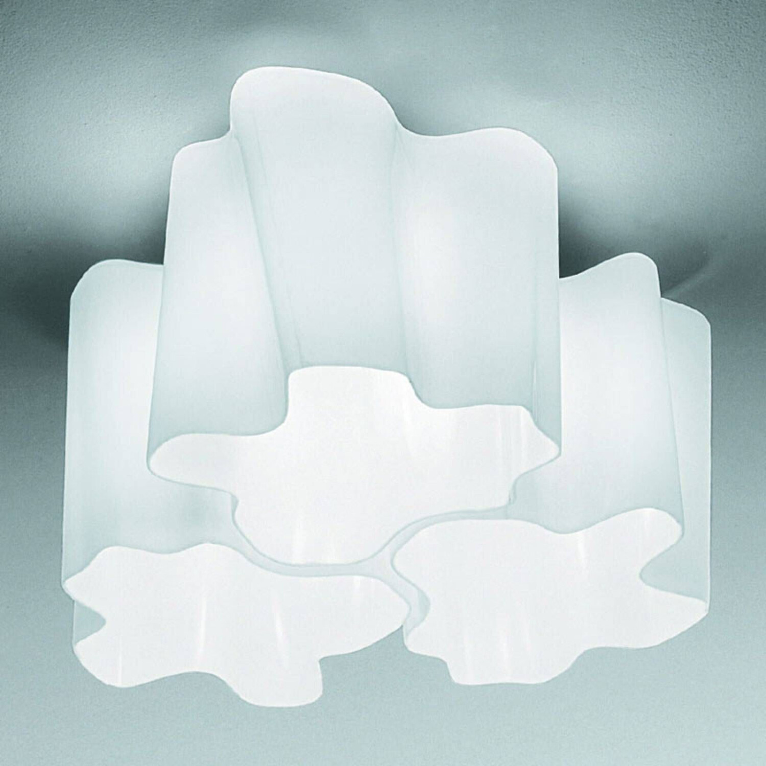 Artemide Logico ceiling lamp 3fl. 120° 45x45 cm