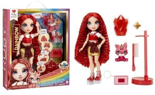 MGA Entertainment Rainbow High avec slime et animal domestique - Ruby
