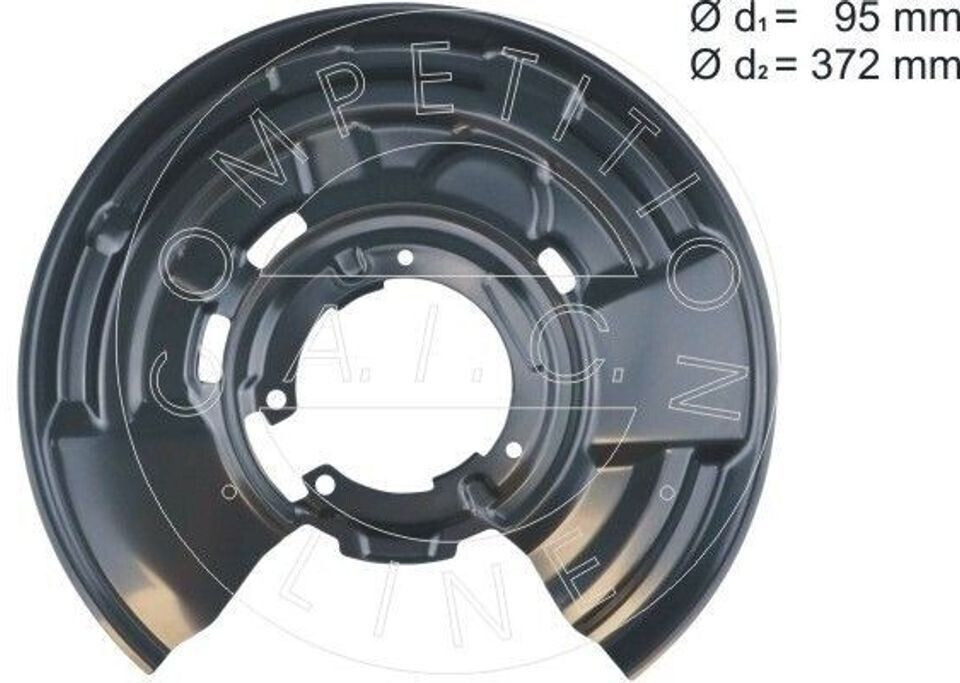 A.I.C. Spritzblech, Bremsscheibe hinten rechts für BMW 1 (56987 