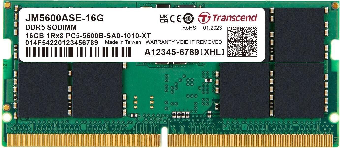 Transcend JetRam 16GB DDR5-5600 CL46 (JM5600ASE-16G)