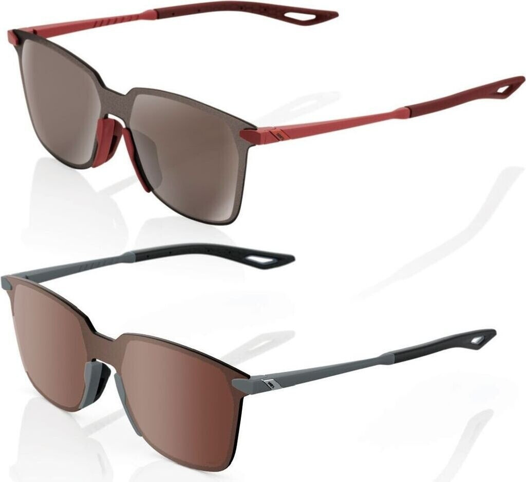 100% Legere Square soft tact cool gray/hiper crimson mirror