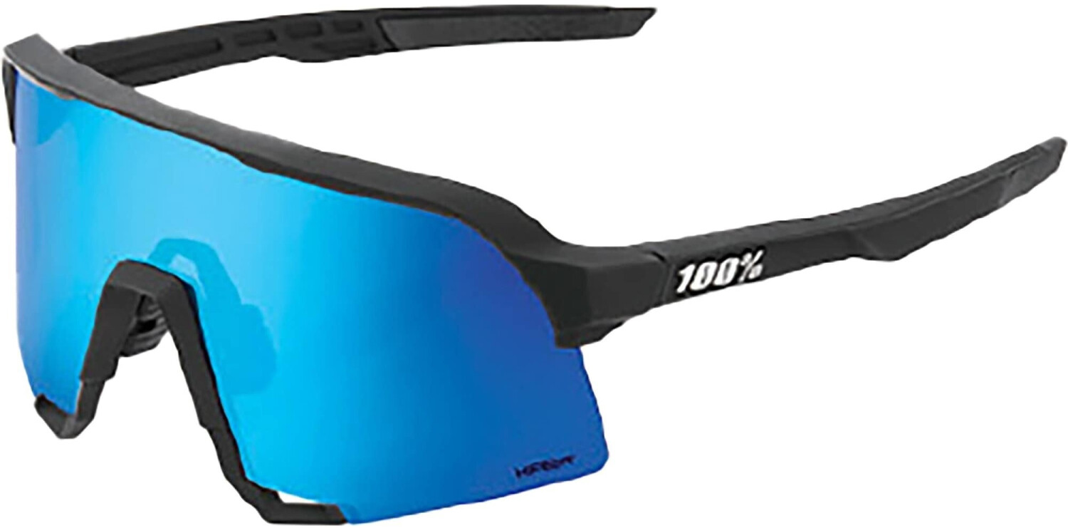 100% S3 matte black/HIPER blue multilayer mirror