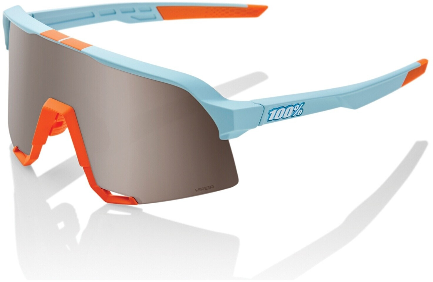 100% S3 soft tact two tone/HIPER silver mirror lens