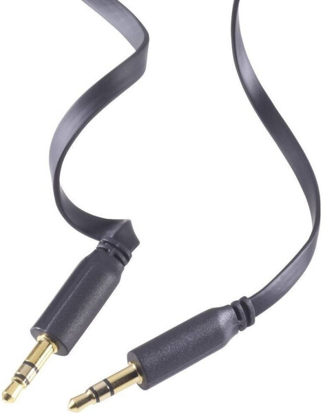 SpeaKa Professional SuperFlat 3.5 mm Klinke Anschlusskabel 0.5 m (0.50 m, 2.5mm), Audio Kabel