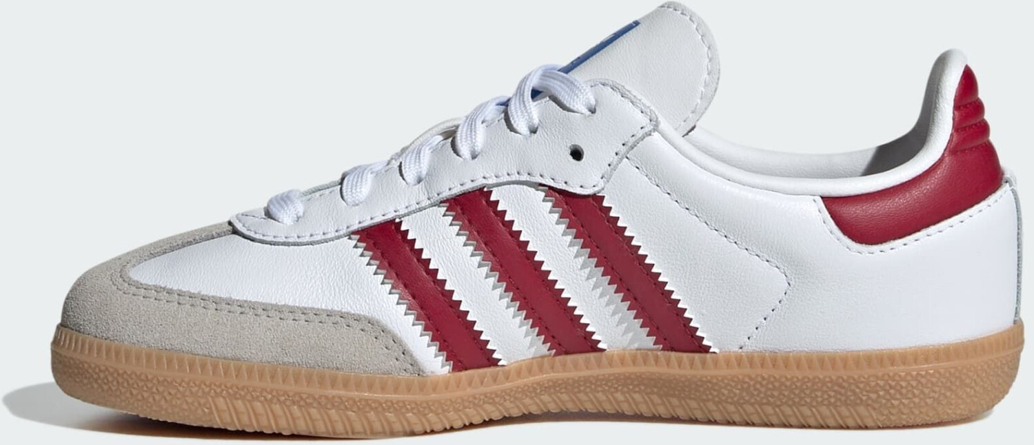 Adidas Samba OG Kids cloud white/collegiate burgundy/gum