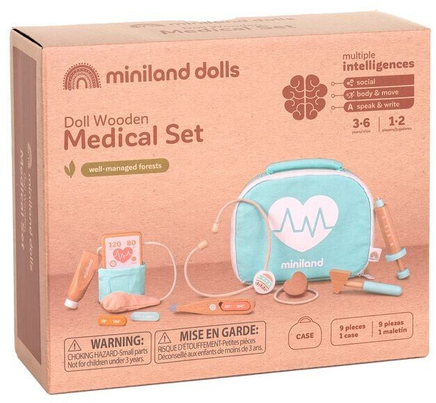 Miniland Set de docteur pour poupée