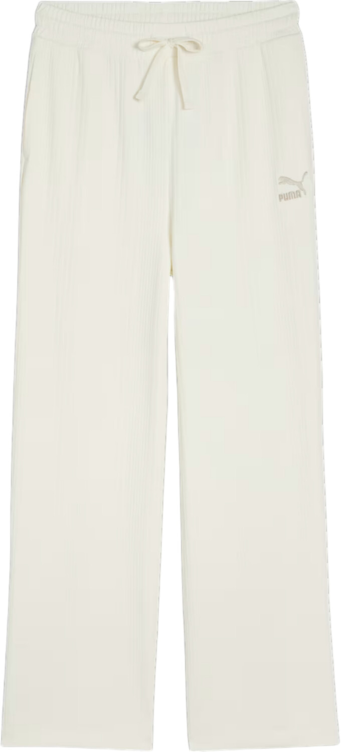 Puma Classics Ribbed Relaxed Sweatpants (624268) frosted ivory
