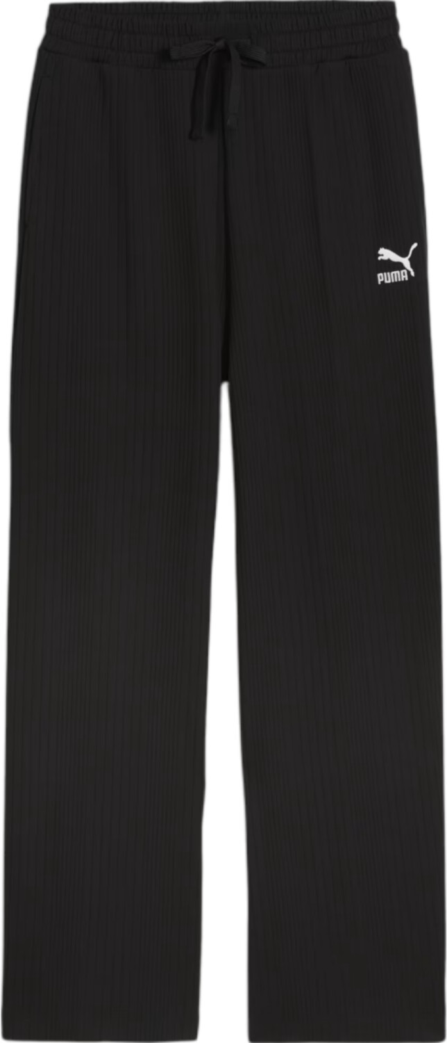 Puma Classics Ribbed Relaxed Sweatpants (624268) black
