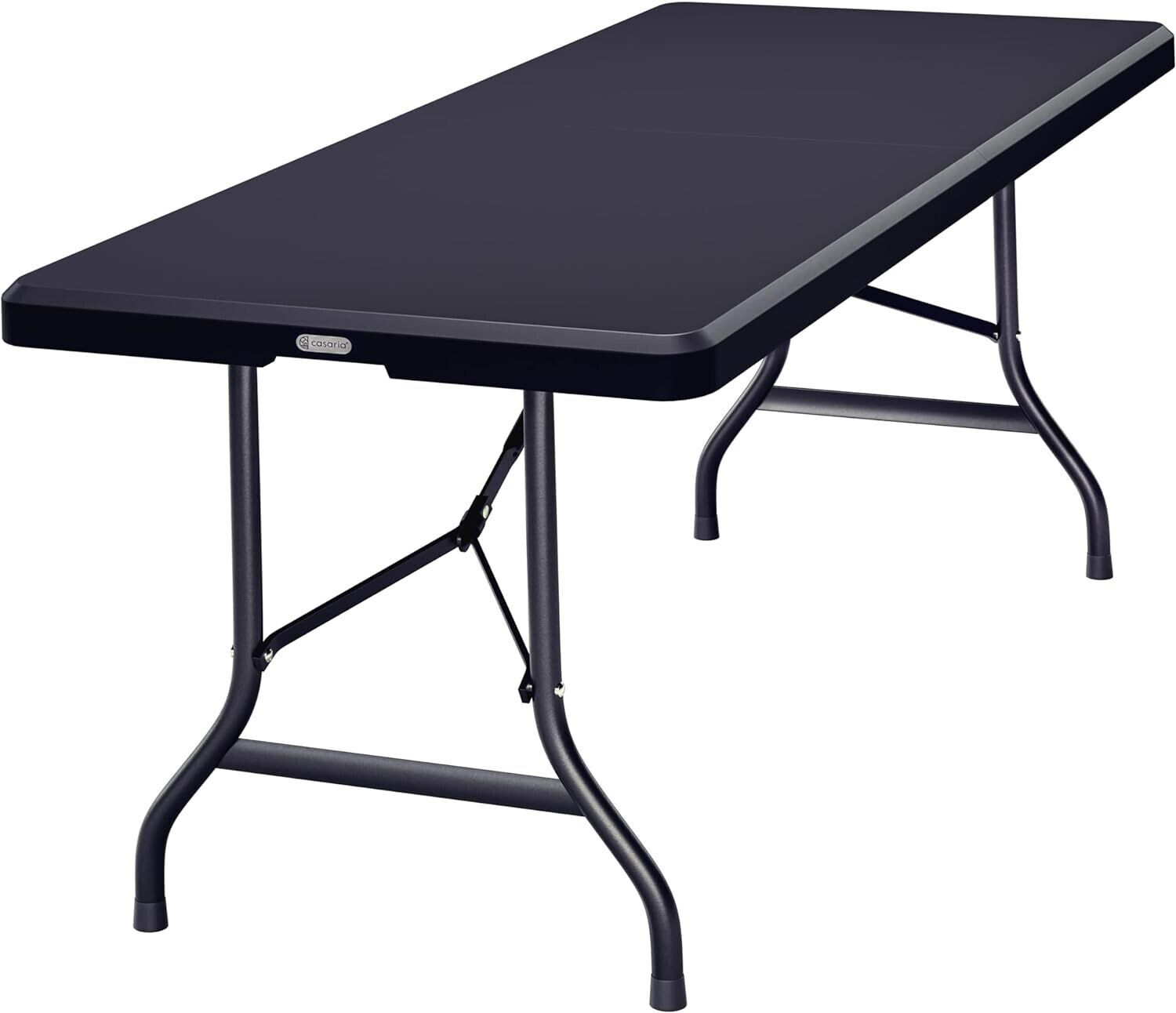 Casaria Folding table 183x75x73cm plastic anthracite (109614)