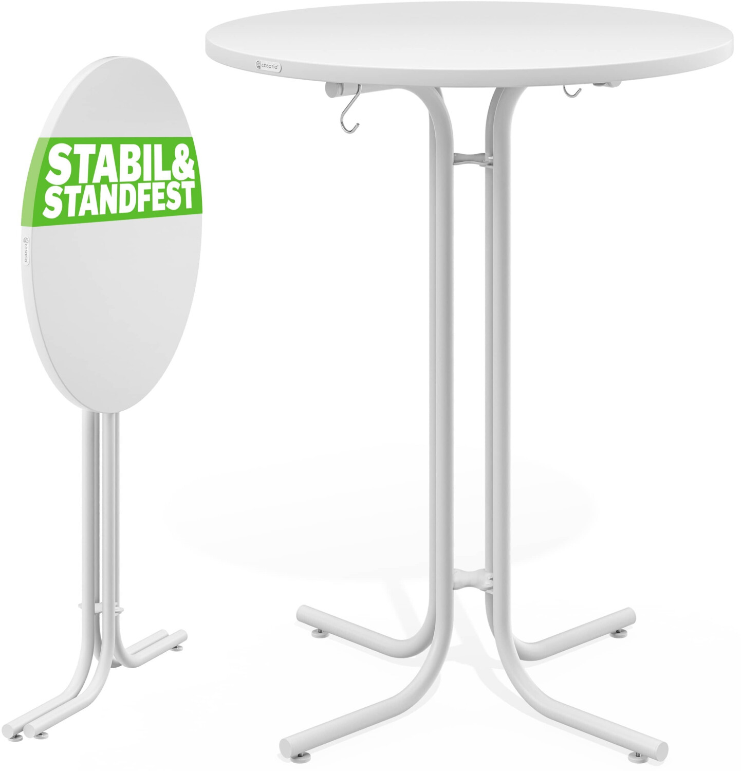 Casaria High table 110x70cm foldable white (109653)