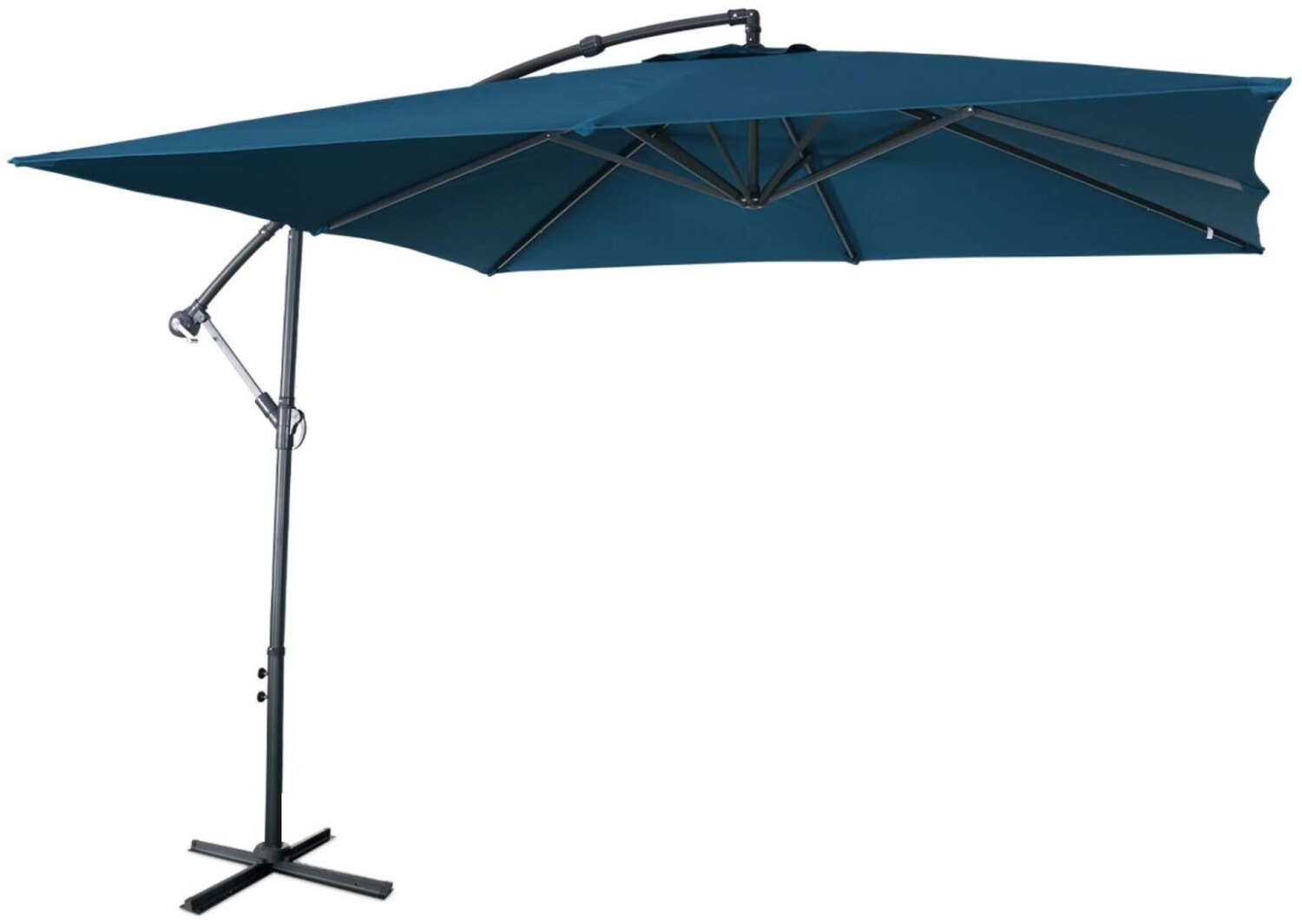 Alice's Garden Parasol déporté carré Hardelot bleu canard