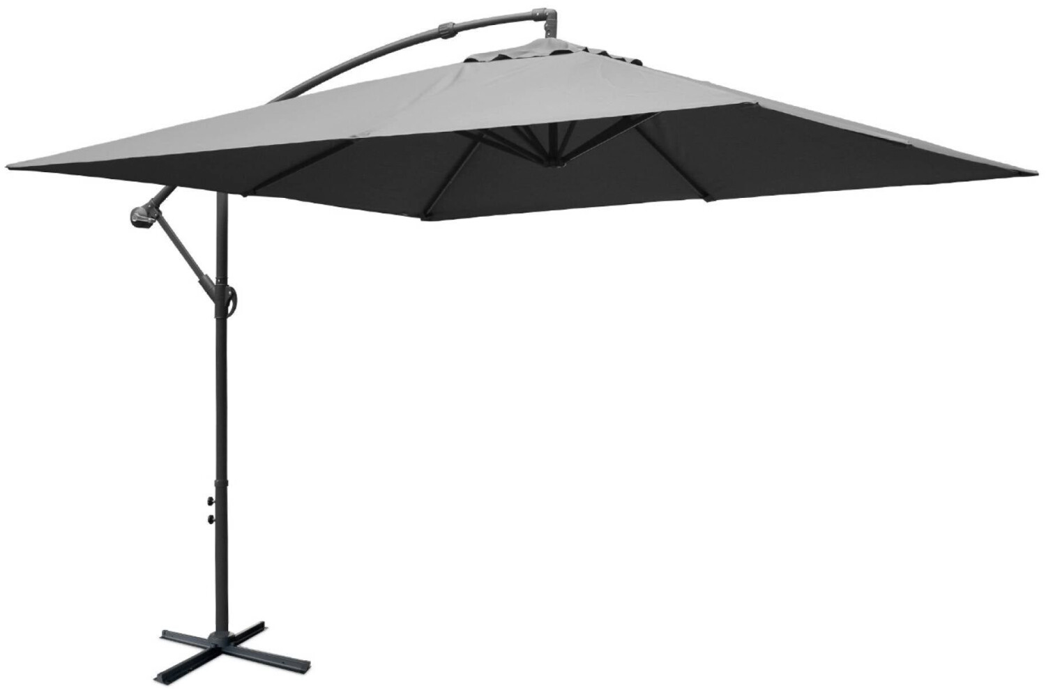 Alice's Garden Parasol déporté carré Hardelot gris