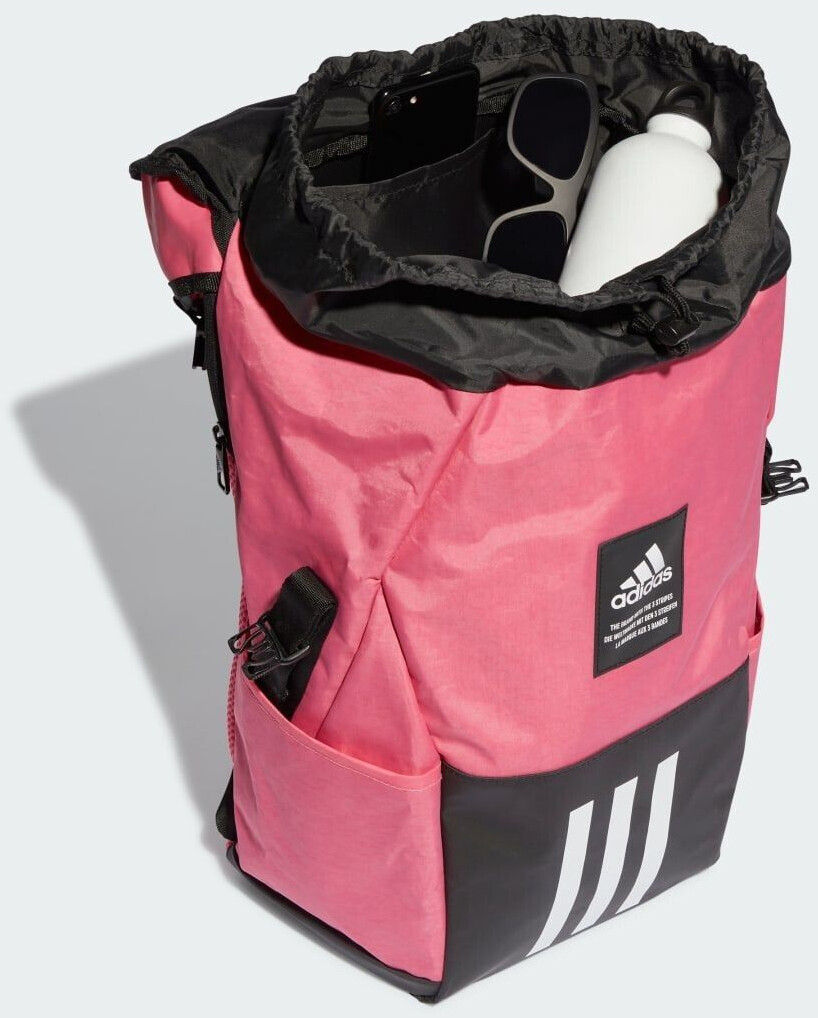 Adidas backpack pink and black top