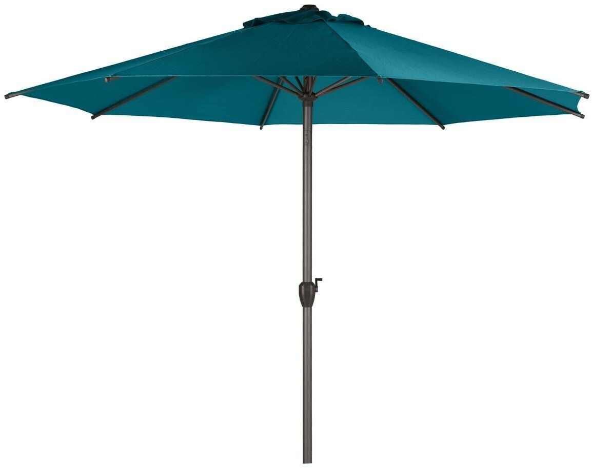 Hespéride Parasol droit rond Loompa 300 cm bleu canard