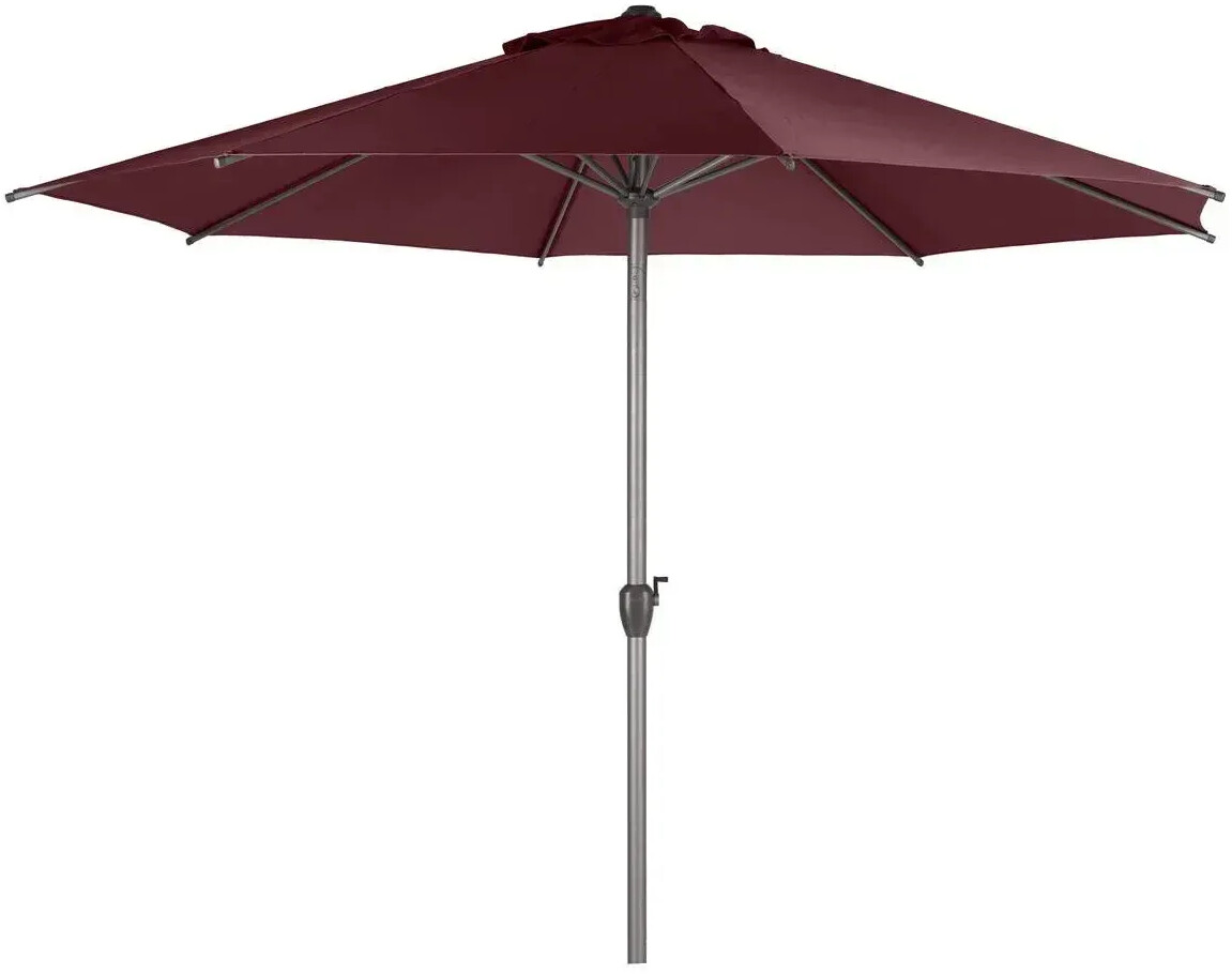Hespéride Parasol droit rond Loompa 300 cm bordeaux