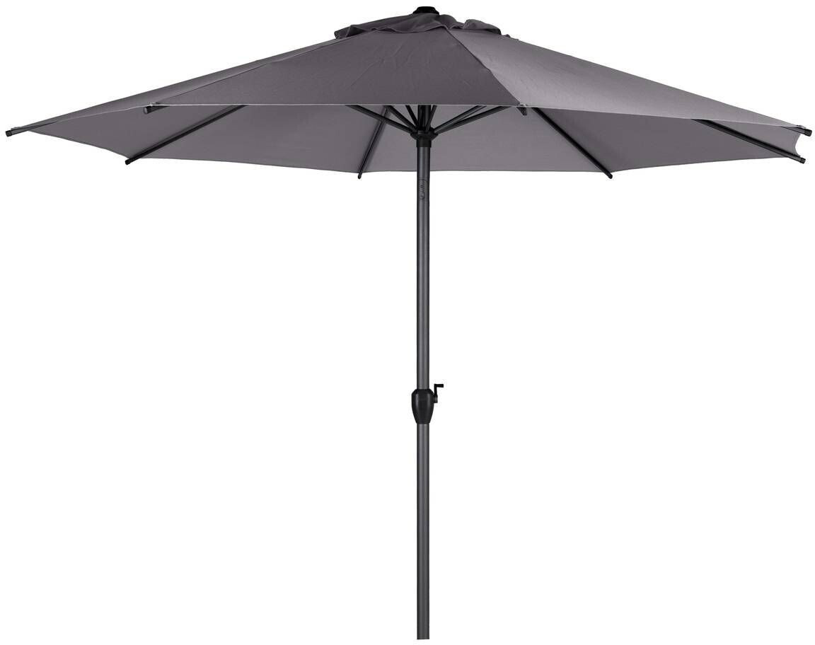 Hespéride Parasol droit rond Loompa 300 cm gris
