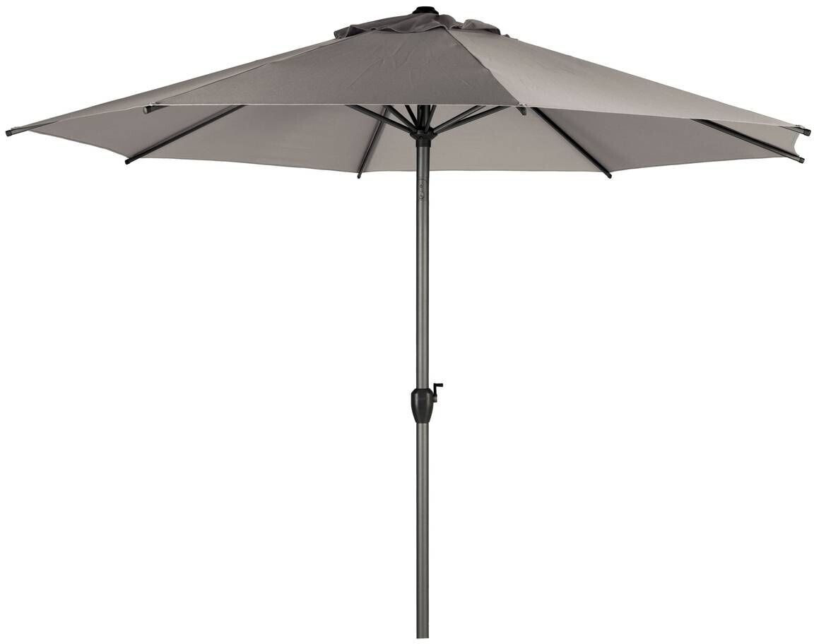 Hespéride Parasol droit rond Loompa 300 cm taupe