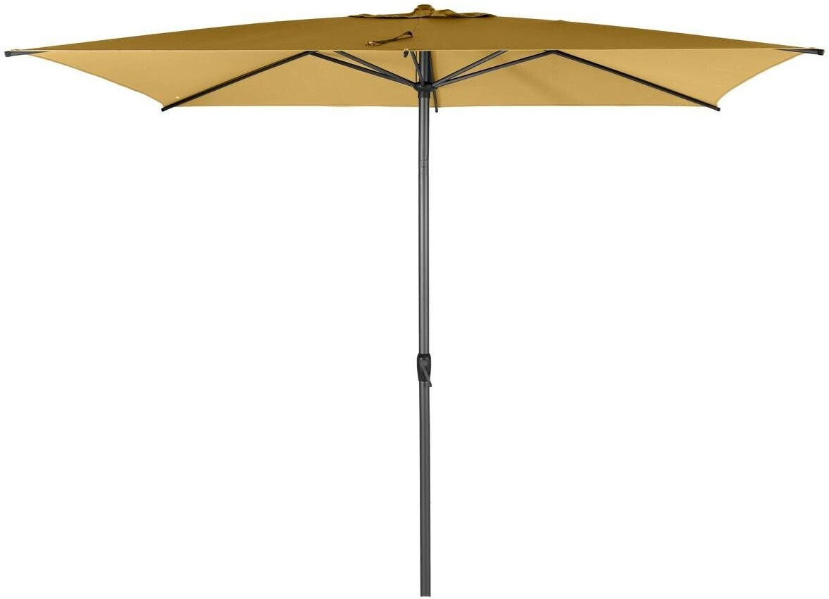 Hespéride Parasol droit rectangulaire Loompa 300 x 200 cm moutarde