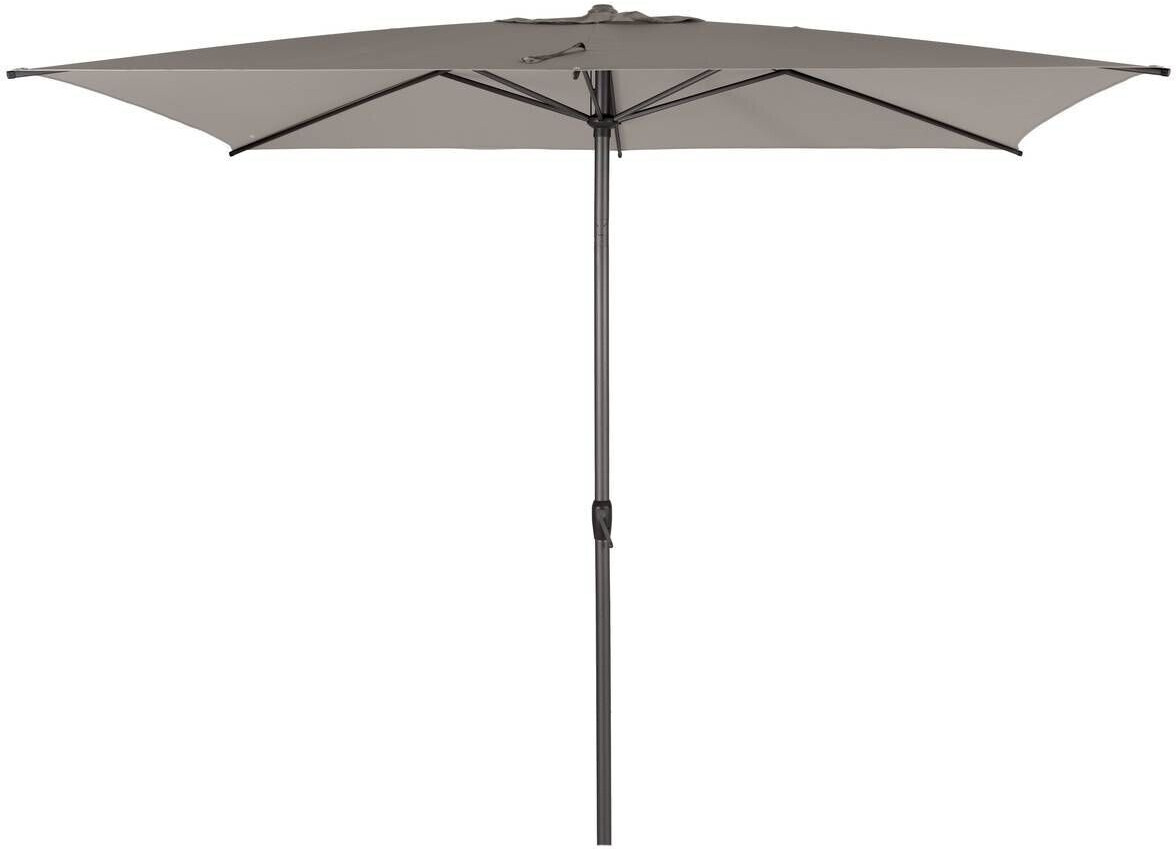 Hespéride Parasol droit rectangulaire Loompa 300 x 200 cm taupe