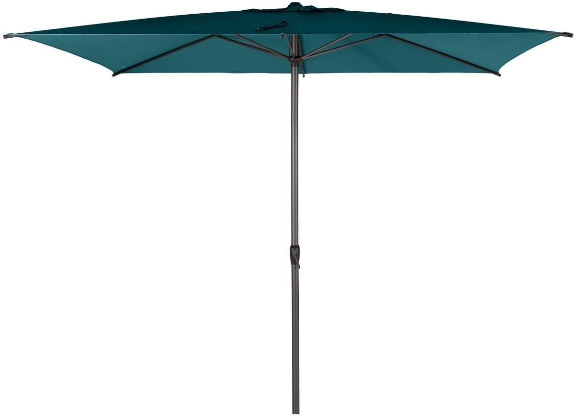 Hespéride Parasol droit rectangulaire Loompa 300 x 200 cm bleu canard