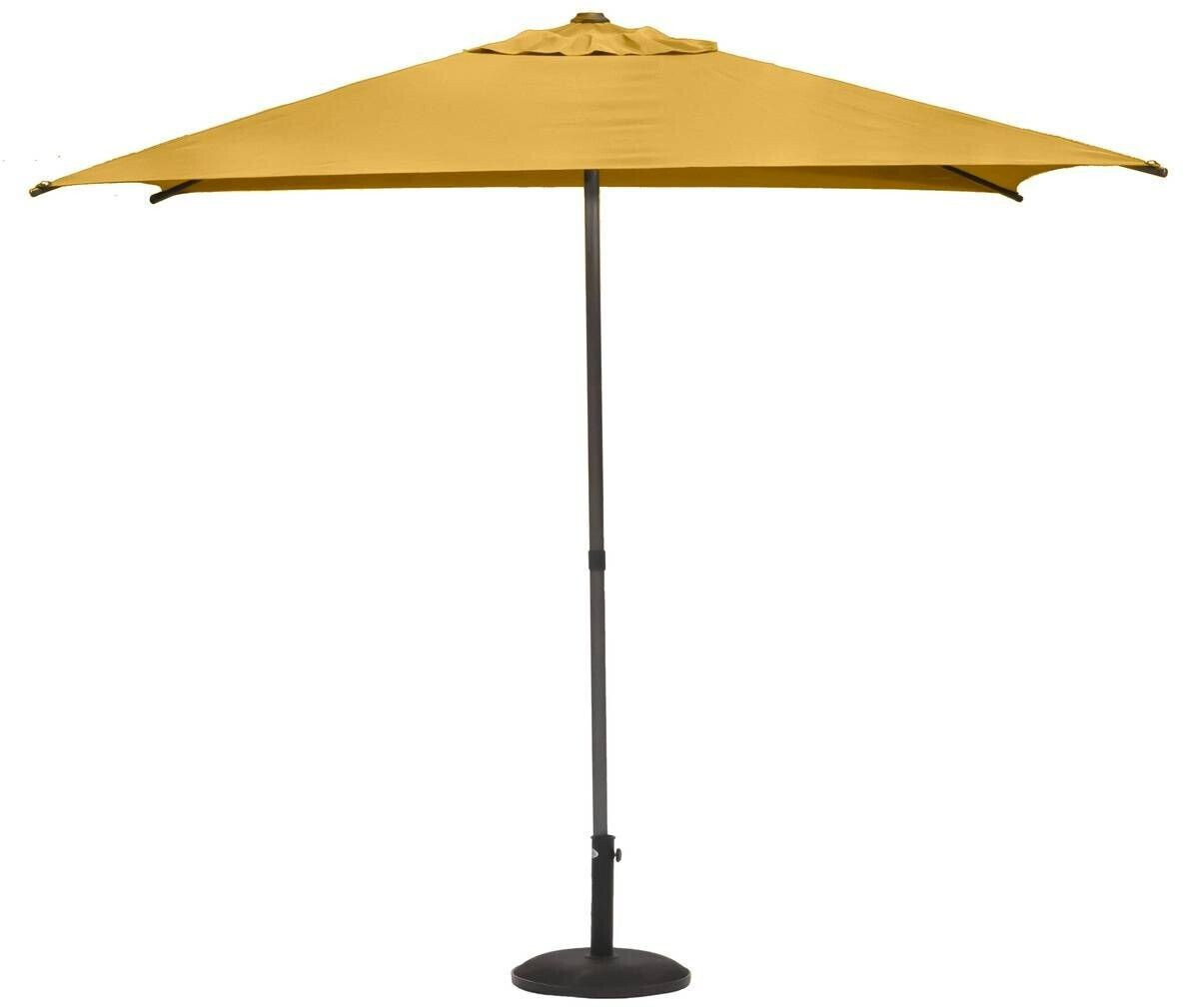 Hespéride Parasol droit carré Soya jaune