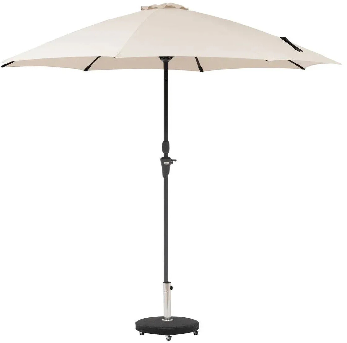 Hespéride Parasol droit rond 270 cm blé