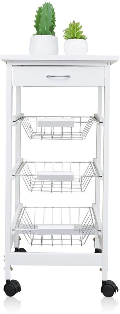 Druline Servierwagen Weiß/Silber Klein ab 39,99 € Preisvergleich bei