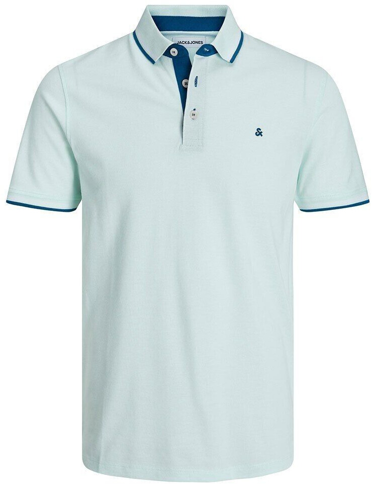 Jack & Jones Essential Paulos Plus Short Sleeve Polo white Regular (12143859) SoothingSea/DetailPlay
