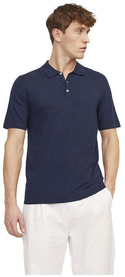 Jack & Jones Emil Knit Short Sleeve Polo (12248819) navy blazer
