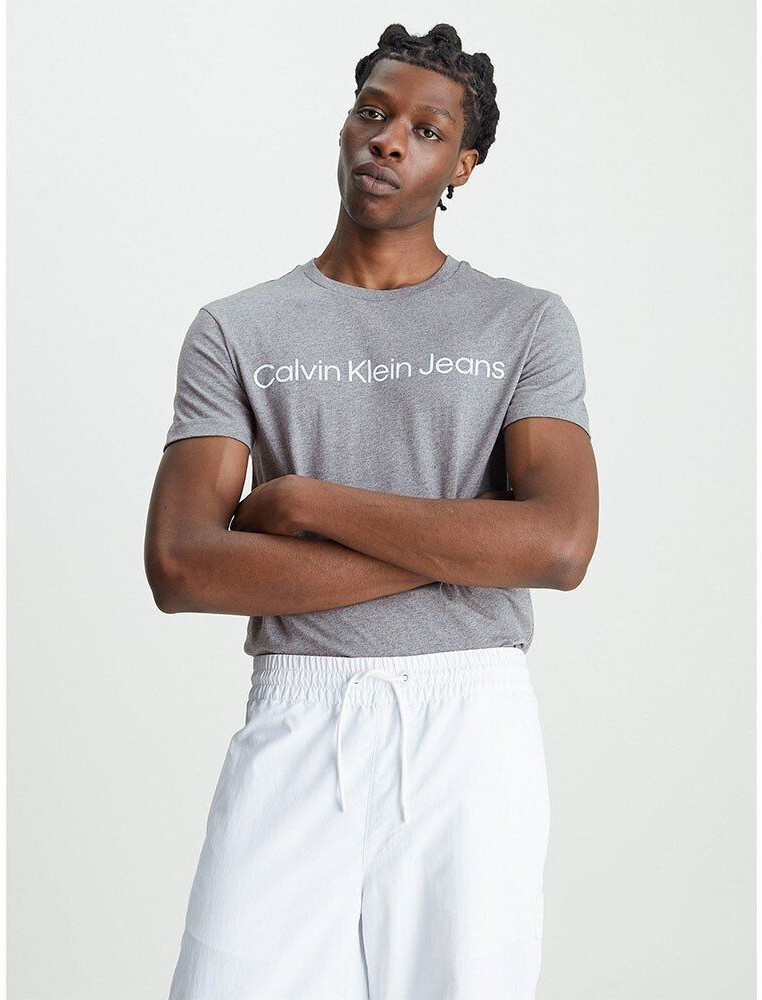 Calvin Klein Core Institutional Logo Slim Short Sleeve T-Shirt grey (J30J322552-P2D)
