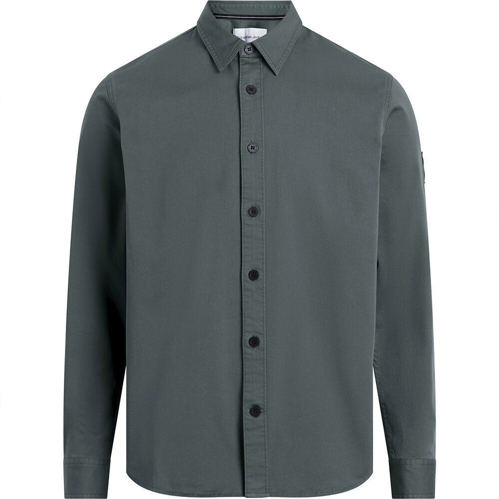 Calvin Klein Monologo Badge Relaxed Long Sleeve T-Shirt grey (J30J323255-PSL)