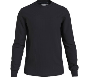 Calvin Klein Badge Waffle Long Sleeve T-Shirt blue (J30J323485-BEH 