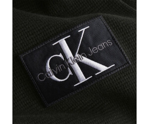 Calvin Klein Badge Waffle Long Sleeve T-Shirt blue (J30J323485-BEH 