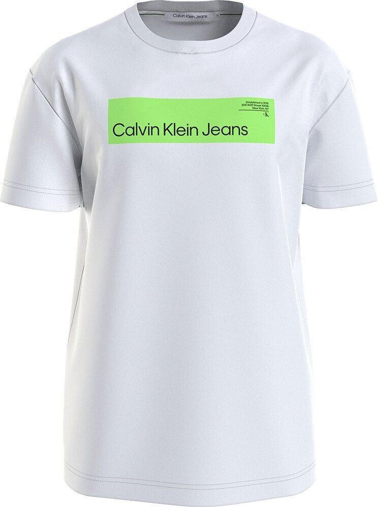 Calvin Klein Hyper Real Box Logo Short Sleeve T-Shirt white (J30J324018-YAF)