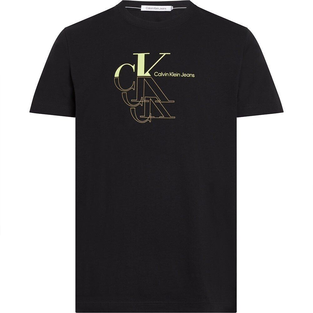 Calvin Klein Monogram Echo Graphic Short Sleeve T-Shirt black 