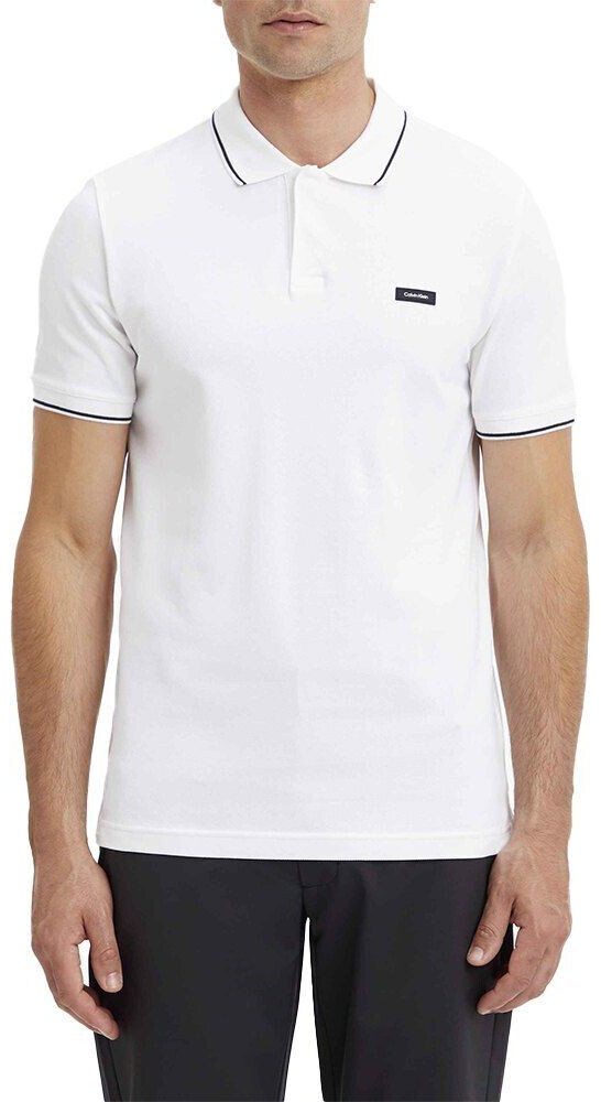 Calvin Klein Stretch Pique Tipping Slim Short Sleeve Polo white (K10K110596-YAF)