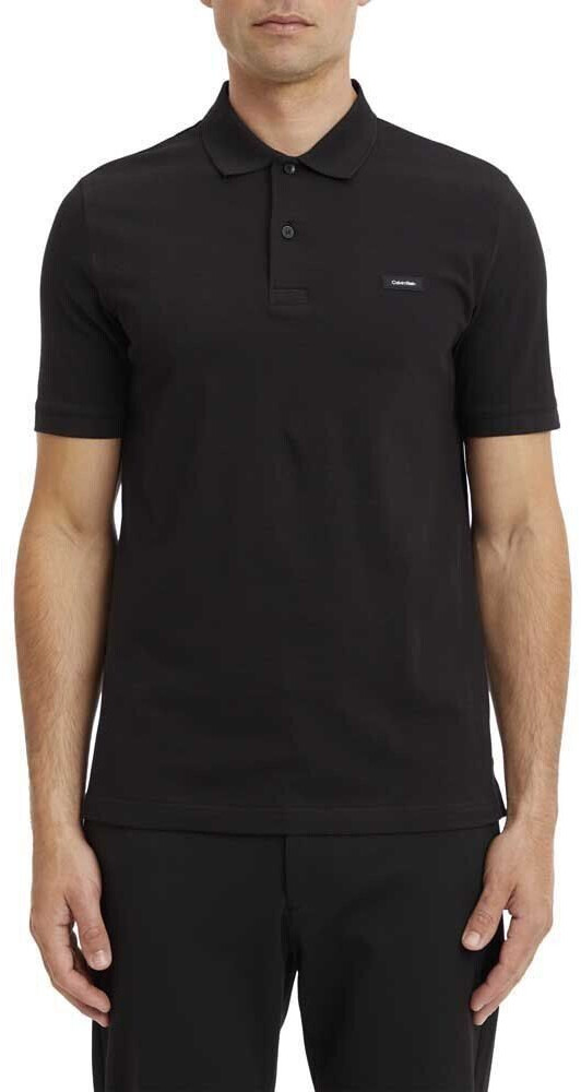 Calvin Klein Stretch Pique Slim Button Short Sleeve Polo black (K10K111196-BEH)