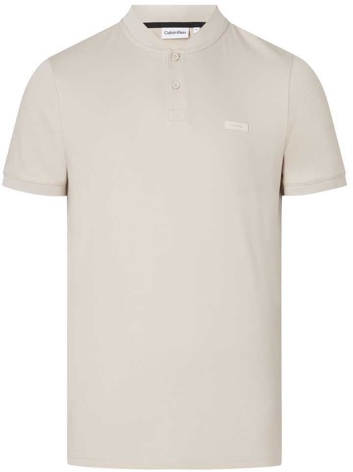 Calvin Klein Smooth Cotton Stand Collar Short Sleeve Polo beige (K10K111201-ACE)
