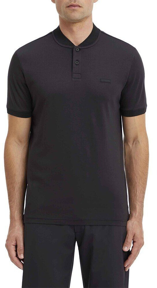 Calvin Klein Smooth Cotton Stand Collar Short Sleeve Polo black (K10K111201-BEH)
