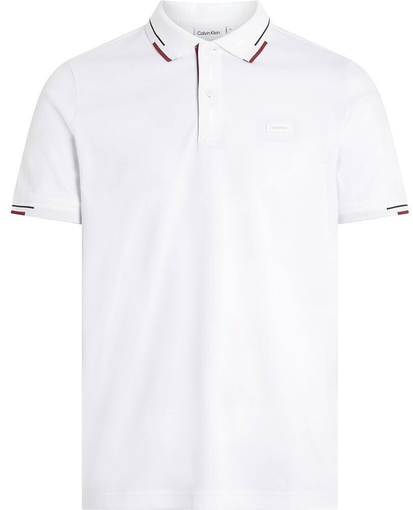 Calvin Klein Smooth Cotton Block Tipping Short Sleeve Polo white (K10K112477-YAF)