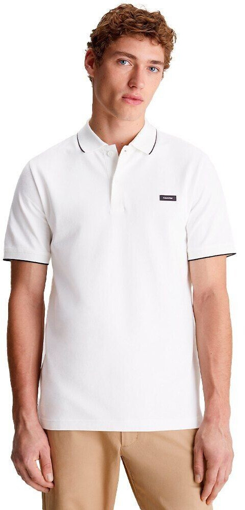 Calvin Klein Stretch Pique Tipping Short Sleeve Polo white (K10K112751-YAF)
