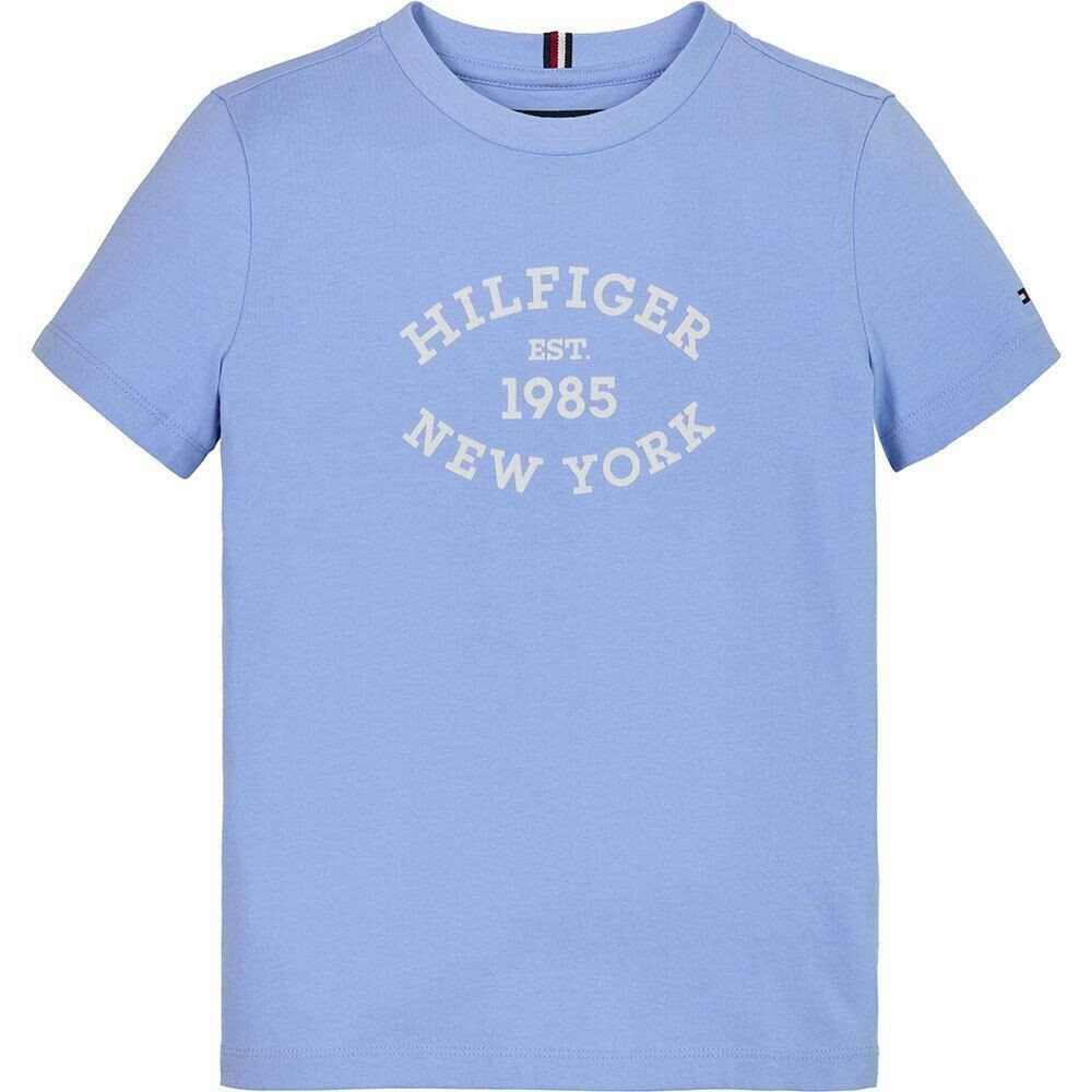 Tommy Hilfiger Monotype Flock Regular Short Sleeve T-Shirt Boys (KB0KB08658) vessel blue