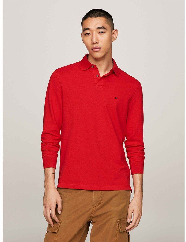 Tommy Hilfiger 1985 Regular Long Sleeve Polo red (MW0MW20183-SNE)